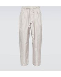 Lemaire - Silk Straight Pants - Lyst