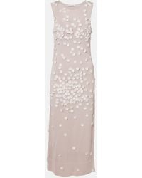 Altuzarra - Nelly Floral-Applique Midi Dress - Lyst