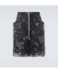 Rick Owens - Shorts Lido Aus Seide - Lyst