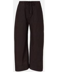 Leset - Kyoto Cotton Wide-Leg Pants - Lyst