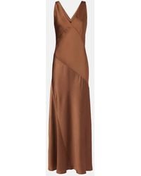 Max Mara - Pilly Satin Maxi Dress - Lyst