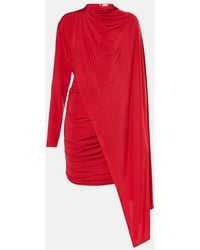 Magda Butrym - Caped Cupro-Blend Minidress - Lyst