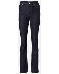 TOTEME - High-Rise Slim Jeans - Lyst