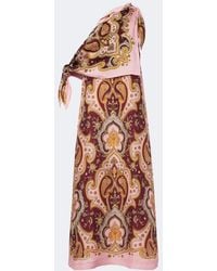 ALÉMAIS - Porter Printed One-Shoulder Maxi Dress - Lyst