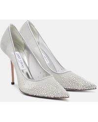 Jimmy Choo - Love 100 Crystal-Embellished Pumps - Lyst