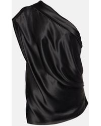 The Sei - Asymmetric Silk Top - Lyst