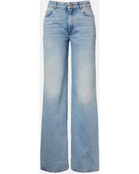 Balmain - Mid-Rise Wide-Leg Jeans - Lyst