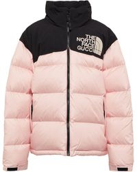 Gucci X The North Face Quilted Down Jacket - Pink