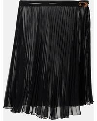 Versace - Safety Pin Pleated Cover-Up Skirt - Lyst