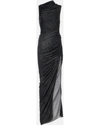 Rick Owens - Svita Printed Ruched Jersey Gown - Lyst
