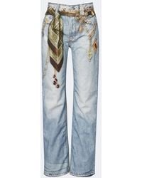 Acne Studios - Trompe L'Oeil Printed Wide-Leg Jeans - Lyst