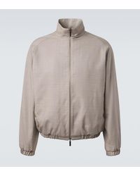 STÒFFA - Reversible Wool And Linen Blouson Jacket - Lyst