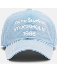 Acne Studios - Logo Cotton Twill Baseball Cap - Lyst