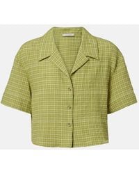 Asceno - Lincoln Checked Cotton Bowling Shirt - Lyst
