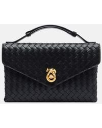Bottega Veneta - Knot Lock Intrecciato Leather Tote Bag - Lyst