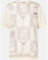 Loro Piana - Mazzorbo Printed Silk Jersey T-Shirt - Lyst