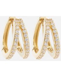 STONE AND STRAND - Time 10kt Yellow Gold Earrings With Diamonds - Lyst