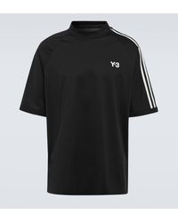 Y-3 - Logo Cotton-blend Jersey T-shirt - Lyst