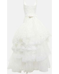 Vivienne Westwood Vestido de novia Princess bordado - Blanco