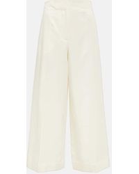JOSEPH - Weite Hose Thurlow Aus Seide Und Baumwolle - Lyst