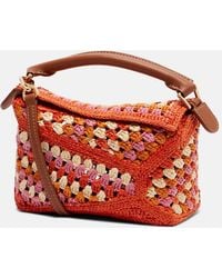 Loewe - Paula's Ibiza Puzzle Mini Raffia Top-Handle Bag - Lyst