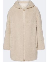 Max Mara - Hooded Alpaca, Wool, And Silk Zip-Up Coat - Lyst