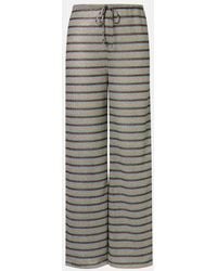 Oséree - Lumiere Striped Wide-Leg Pants - Lyst