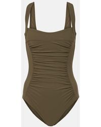 Karla Colletto - Ruched Square-neck Swimsuit - Lyst