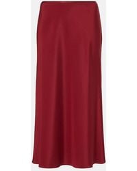 Max Mara - Borbona Silk-Blend Midi Skirt - Lyst