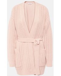 Max Mara - Belted Wool And Cashmere Cardigan - Lyst
