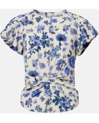 Isabel Marant - Tullya Floral Silk-Blend Top - Lyst