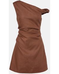 SIR. - Asymmetric Linen Minidress - Lyst