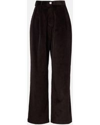 Frankie Shop - Norstrand Cotton Corduroy Straight Pants - Lyst