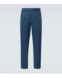 ZEGNA - Cotton Straight Pants - Lyst