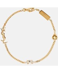 Saint Laurent - Opyum Heart Charm Bracelet - Lyst