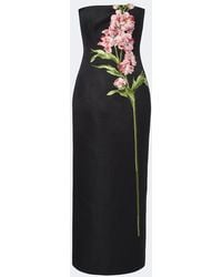 LEO LIN - Rayna Floral-Applique Bustier Dress - Lyst