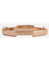 Gucci - Link To Love 18Kt Rose Ring - Lyst