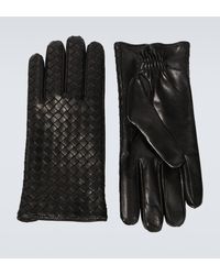 Bottega Veneta - Intrecciato Leather Gloves - Lyst