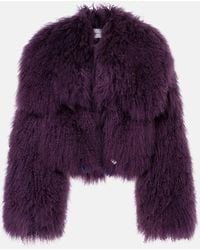 The Attico - Jacke Aus Shearling - Lyst