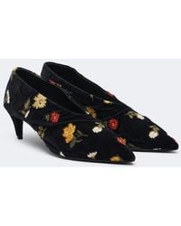 KHAITE - Miriam Embroidered Velvet Pumps - Lyst