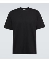 Saint Laurent - T-Shirt En Coton À Logo - Lyst
