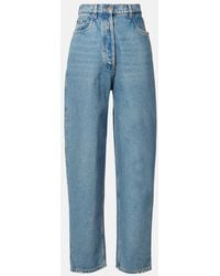 Prada - Jeans Rectos De Tiro Alto - Lyst