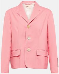 Marni - Tailored Virgin Wool Jacket - Lyst
