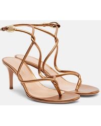Gianvito Rossi - Jungle Mamba 70 Leather Sandals - Lyst
