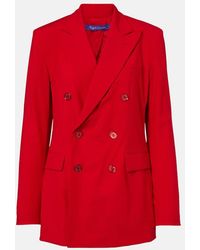 Ralph Lauren - Ramona Double-Breasted Wool-Blend Blazer - Lyst