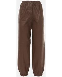 JOSEPH - Leather Sweatpants - Lyst