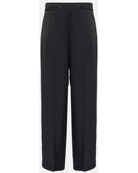 Jil Sander - High-Rise Wide-Leg Pants - Lyst