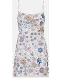 Rachel Gilbert - Francesca Embellished Minidress - Lyst