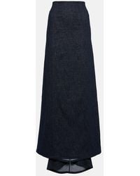 Brunello Cucinelli - Cotton-Blend Maxi Skirt - Lyst