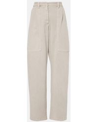 Brunello Cucinelli - Mid-Rise Wide-Leg Jeans - Lyst